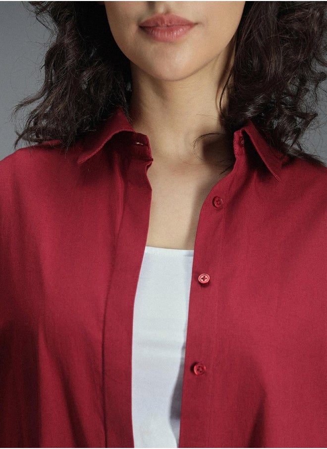 HIGH STAR Women Red Shirts  - Image 3