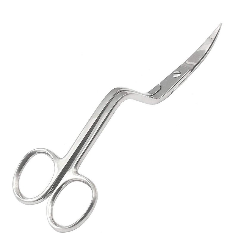 AAProTools Bent Handle Curved Embroidery Applique Scissors for Machine Embroidery & Fabric Stitches (Silver, Medium 6.5') - Image 5