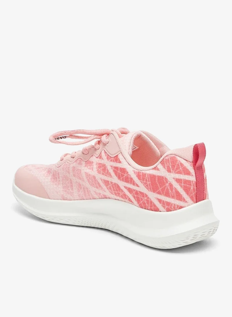 Dash Women's Textured Lace-Up Sports Shoes