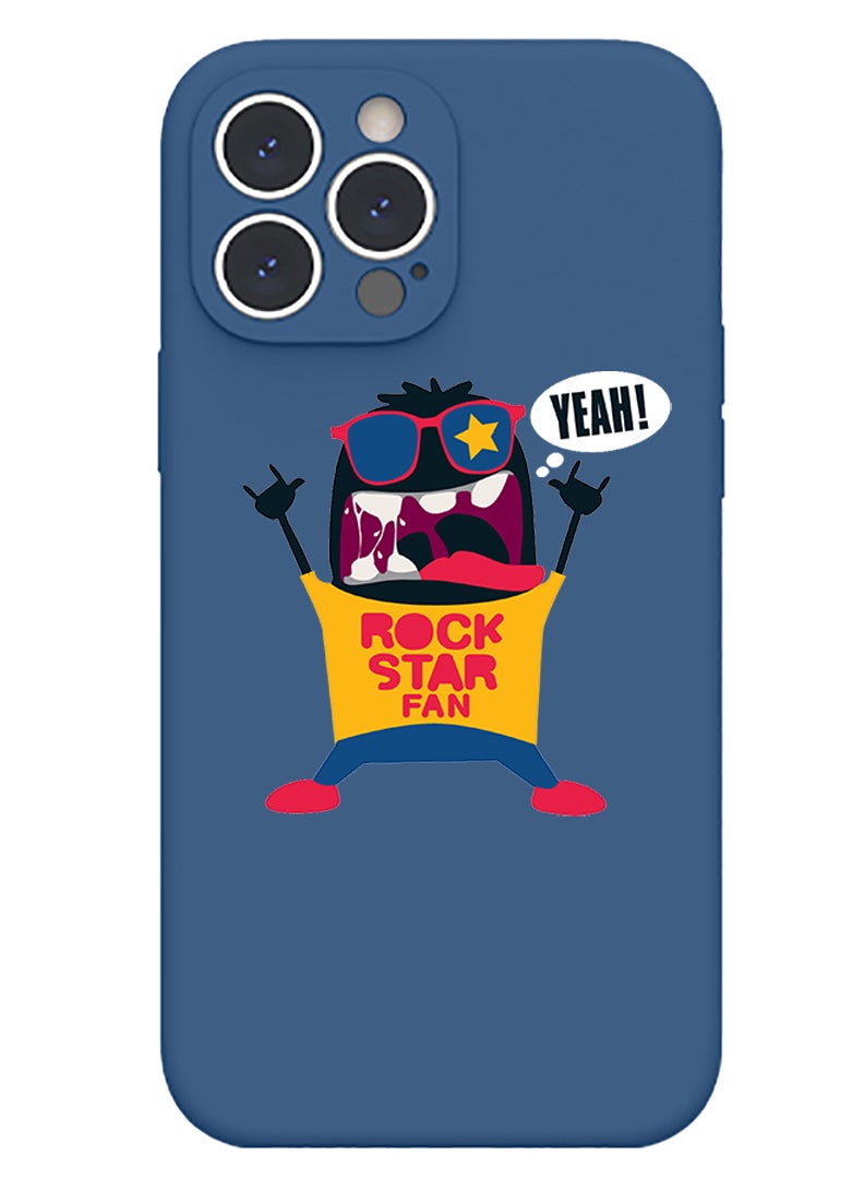 Theodor Protective Slim Fit Case Liquid Silicone Cover with Full Body Protection Anti-Scratch Shockproof Case For iPhone 13 Pro Blue  - Sagittarius - Image 1