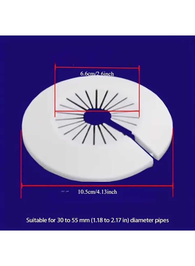 Waterproof Wall Hole Caps 4pcs Size L Heat Resistant Plastic Pipe Covers for Air Conditioning Kitchen Bathroom - Image 3