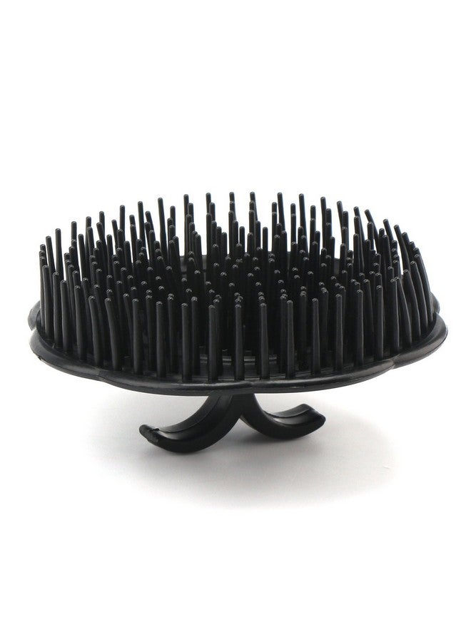 Segbeauty Mens Shampoo Brush, 4pcs Scalp Massage Brushes, Massage Hair Brush Floriated Shower Comb for Deep Cleaning Hair Men's Hand Brush Plastic Growth Beard Brush Pet Grooming Round Palm Brush - Image 3