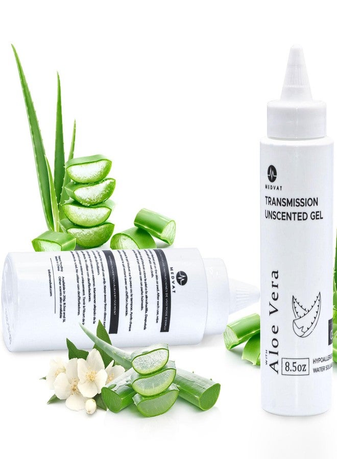 Medvat Unscented Transmission Gel with Aloe Vera, 2-Pack, 8.5oz Twist Cap Bottles, Clear - Image 1