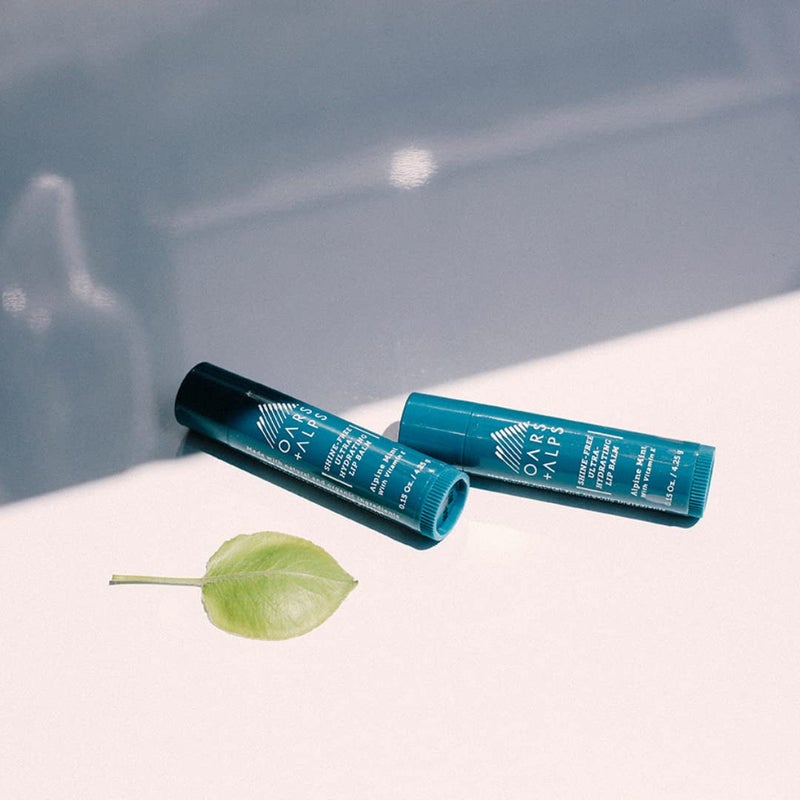 Oars + Alps Clear Lip Balm for Men & Women, Ultra Hydrating Lip Care Infused with Vitamin E, Moisturizing, Nourishing, Paraben, Sulfate, Alcohol & Shine Free, Alpine Mint Scent, 0.45oz, 3pk - Image 5
