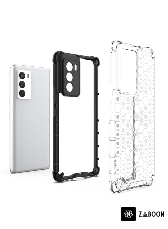 Zaboon غطاء حماية لهاتف vivo iQOO Neo 5s مضاد للصدمات بتصميم خلية النحل - Image 5