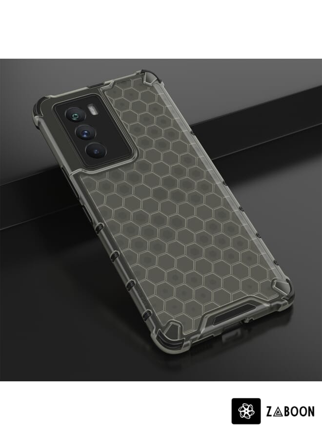 Zaboon غطاء حماية لهاتف vivo iQOO Neo 5s مضاد للصدمات بتصميم خلية النحل - Image 2