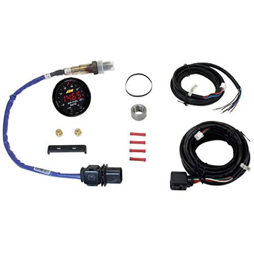 AEM 52mm X-Series Gauge Kit Wideband Air/Fuel & Oil/Fuel Pressure & Boost Turbo w/MAP Lanyard Black - Image 3