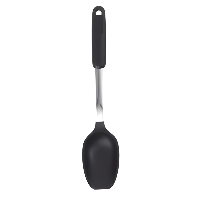 Bexter Everyday 13-Inch Flat Edge Basting Spoon â€“ Heat Resistant Nylon Head (Safe to 400Â°F) with Stainless Steel Connection â€“ Safe for Nonstick & Ceramic Cookware, Durable Kitchen Spoon - Image 4