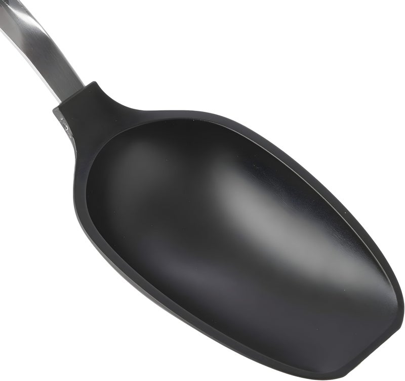Bexter Everyday 13-Inch Flat Edge Basting Spoon â€“ Heat Resistant Nylon Head (Safe to 400Â°F) with Stainless Steel Connection â€“ Safe for Nonstick & Ceramic Cookware, Durable Kitchen Spoon - Image 2