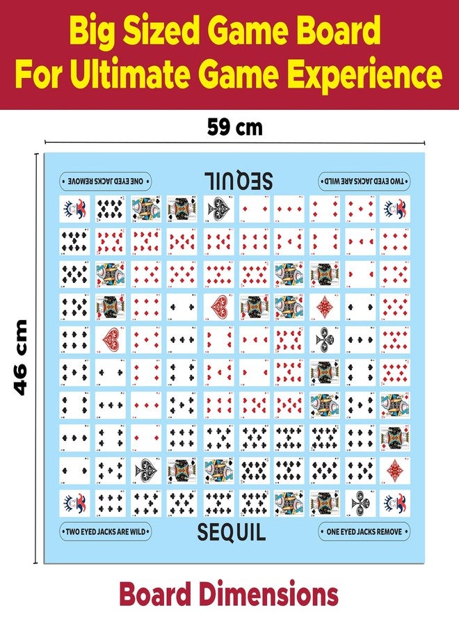 Little Berry Sequil Board Game for Kids & Adults | Strategy Card & Board Game with Chips | Family Party Game Night | Educational Thinking Game | 2–12 Players | Indoor Fun Game for Ages 7+ - Image 4
