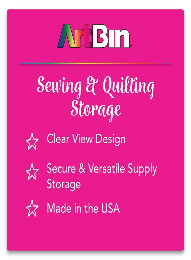 ArtBin 8156AB Large Bobbin Box, Sewing Bobbin Organizer, [1] Plastic Storage Case, Clear - Image 3