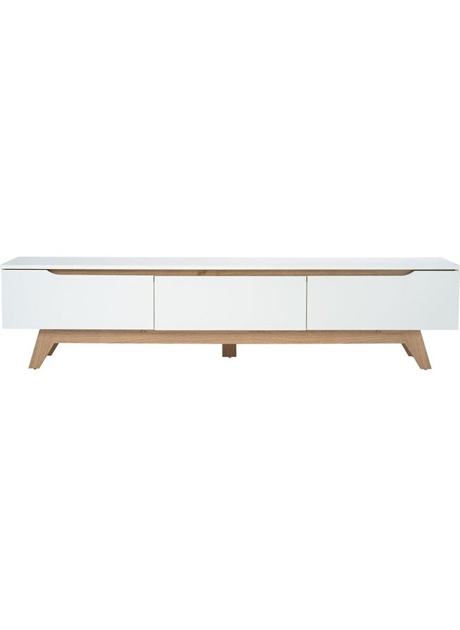 Homez - TV Table W180 D40 H48 White - Image 1