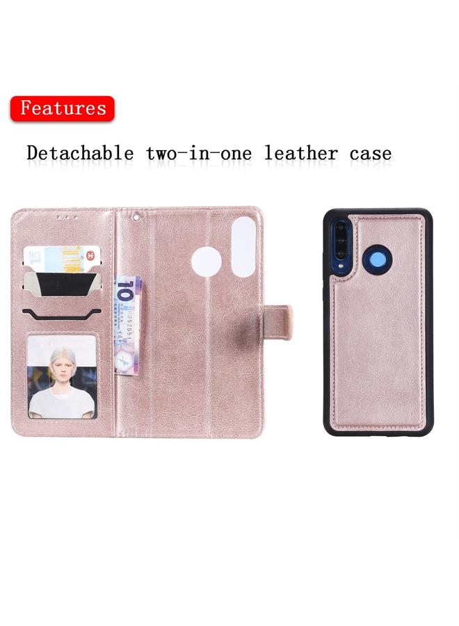 Zaboon Case For Huawei P30 Lite / nova 4e Solid Color Horizontal Flip Protective Case with Holder & Card Slots & Wallet & Photo Frame & Lanyard - Image 5