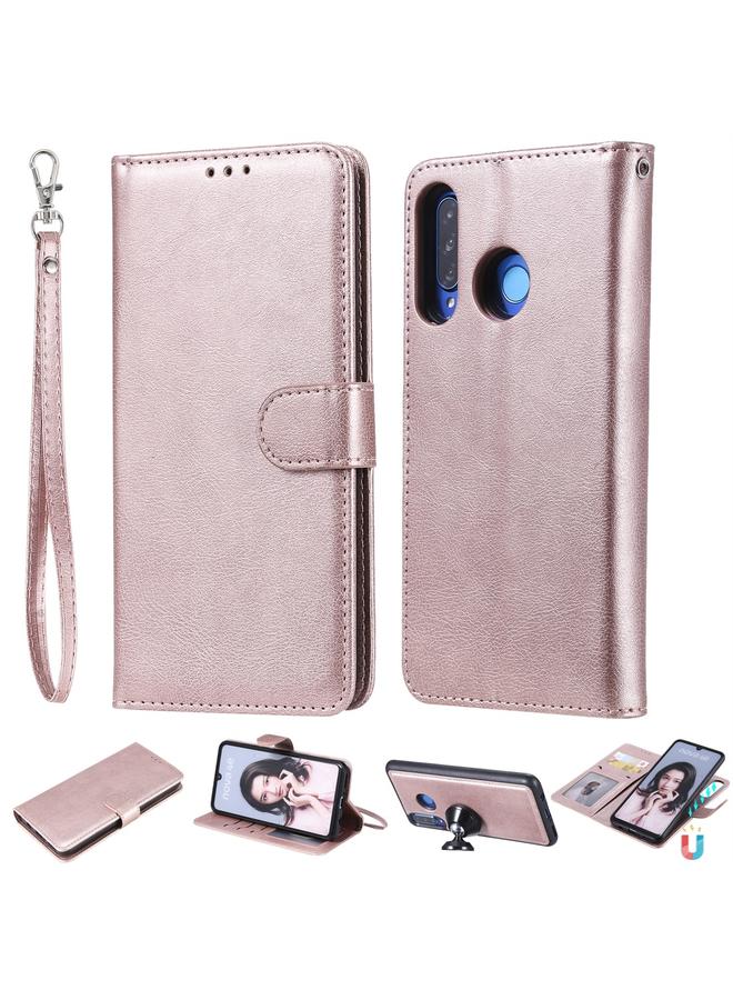 Zaboon Case For Huawei P30 Lite / nova 4e Solid Color Horizontal Flip Protective Case with Holder & Card Slots & Wallet & Photo Frame & Lanyard - Image 1