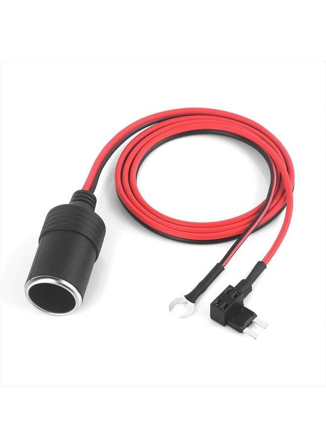 Jtron - Car Cigarette Lighter,Jtron 1set 1m Car Cigarette Lighter Adapter Add-a-Circuit TAP Adapter Lead 1.0mm Cable with 12V Fuse Holder for Micro/Mini/Standard ATM APM Blade Fuses (Small) - Image 1