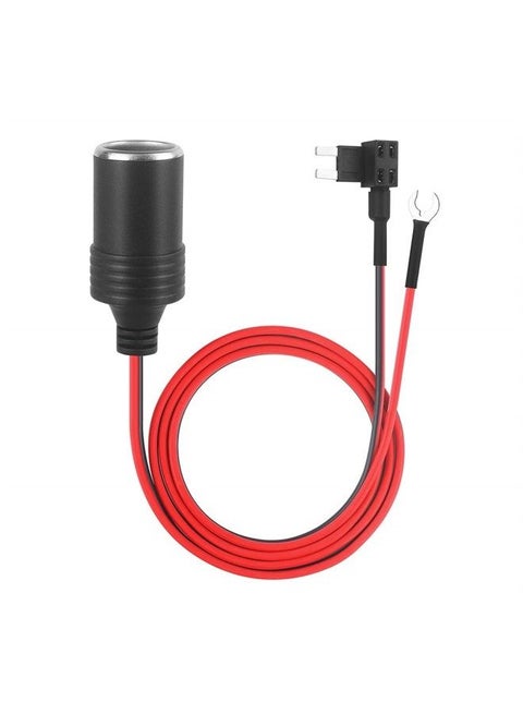 Jtron Car Cigarette Lighter,Jtron 1set 1m Car Cigarette Lighter Adapter  Add-a-Circuit TAP Adapter Lead 1.0mm Cable with 12V Fuse Holder for  Micro/Mini/Standard ATM APM Blade Fuses (Small)