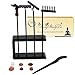BangBangDa Mini Zen Garden Rake Set 12 Piece Black Bamboo Sand Rakes with Storage Stand 6 Crystals Desktop Meditation Tools for Adults Stress Relief Zen Gift - Image 3