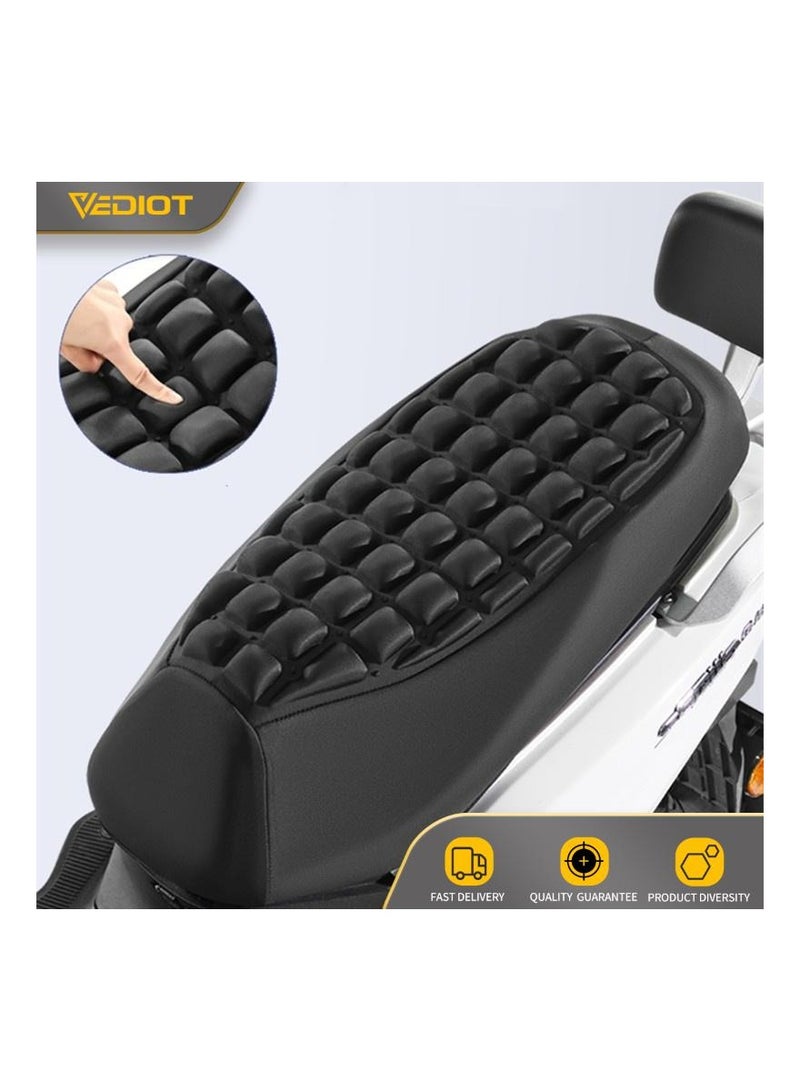 Loquat Motorcycle 3D Comfort Gel Seat Cushion Universal Air Pillow Pad Cover 58-68cm - Image 2