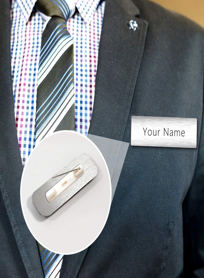 BOGZON 100 White Safety Pin Bar with Adhesive, Badge Pin Backs, Name Tag Pins - Image 4