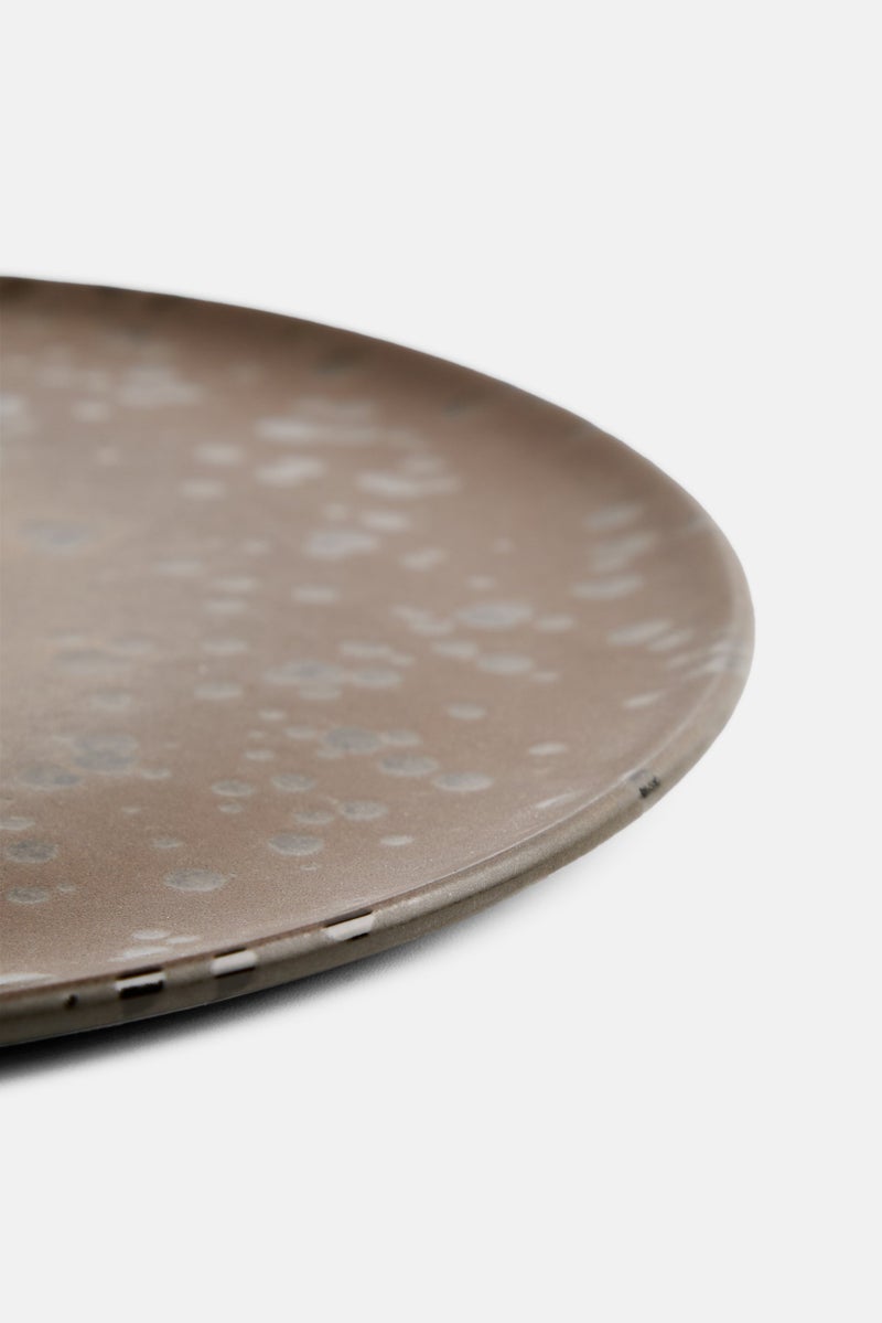 RAW Crafted Concept Stoneware Spotted Lunch Plate 23 D cm, Black  - Image 2