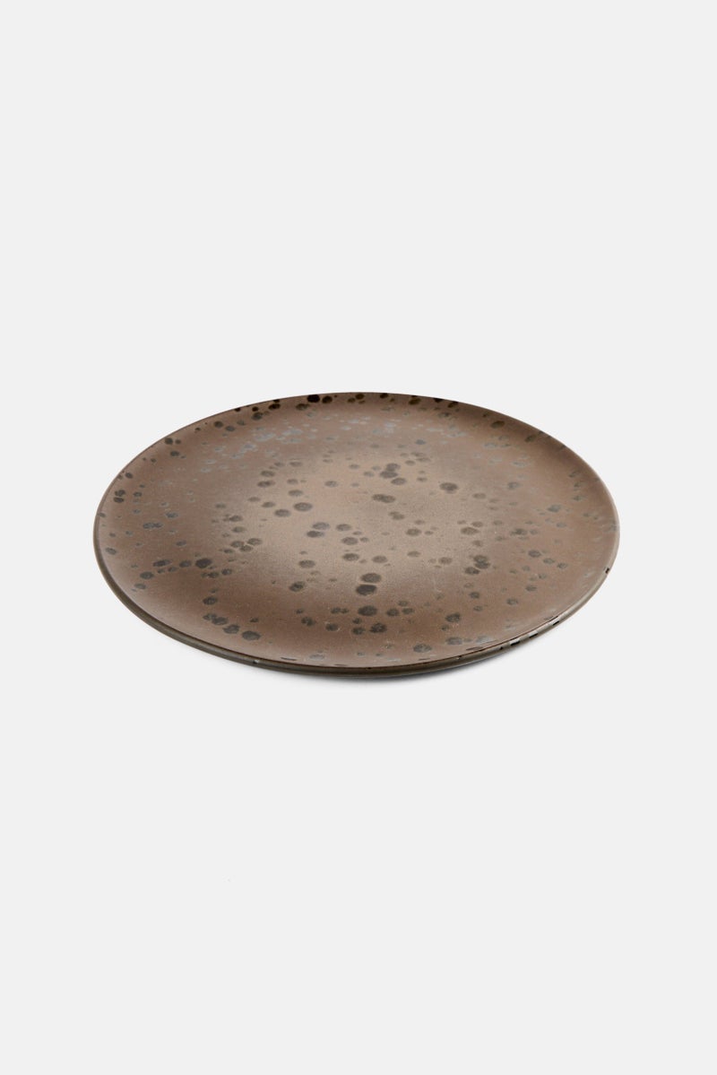 RAW Crafted Concept Stoneware Spotted Lunch Plate 23 D cm, Black  - Image 1