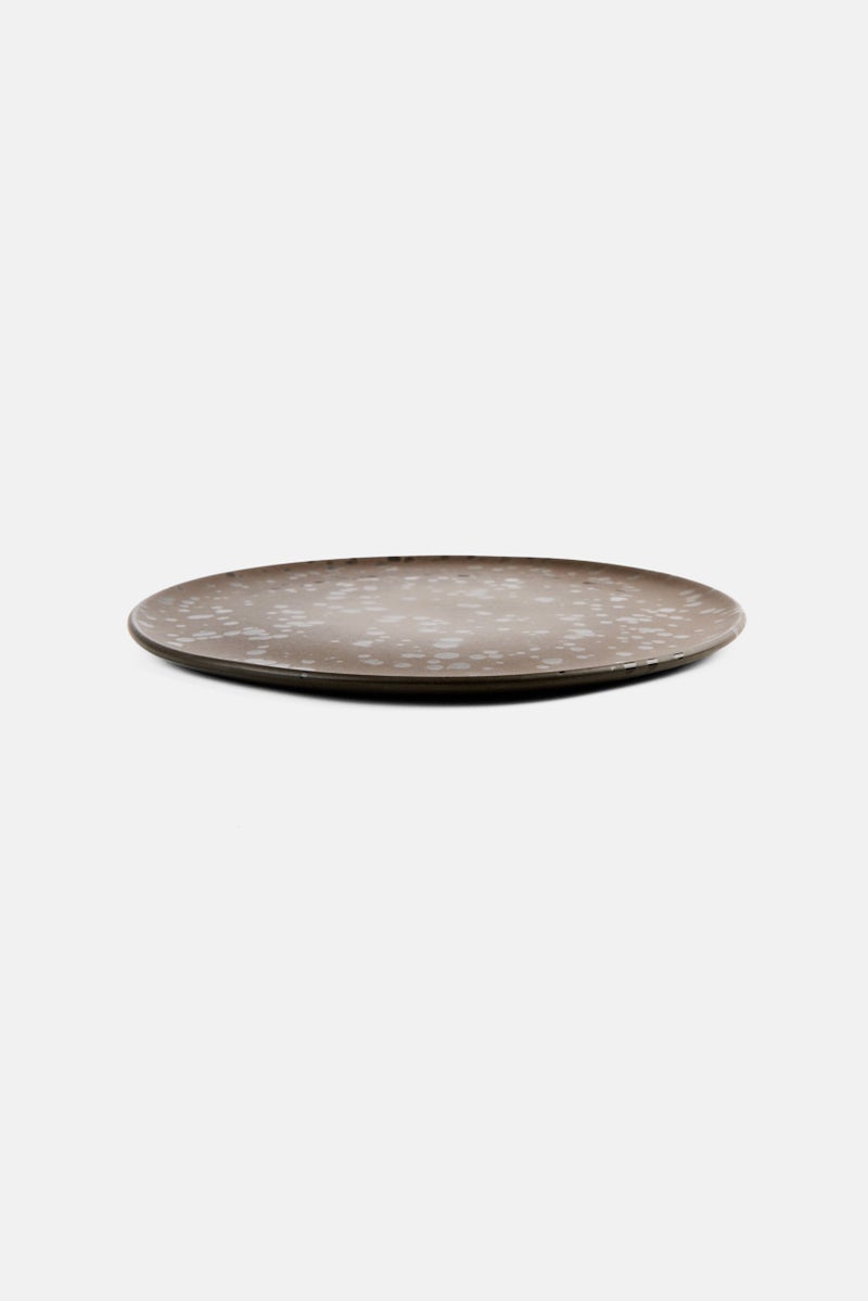 RAW Crafted Concept Stoneware Spotted Lunch Plate 23 D cm, Black  - Image 3