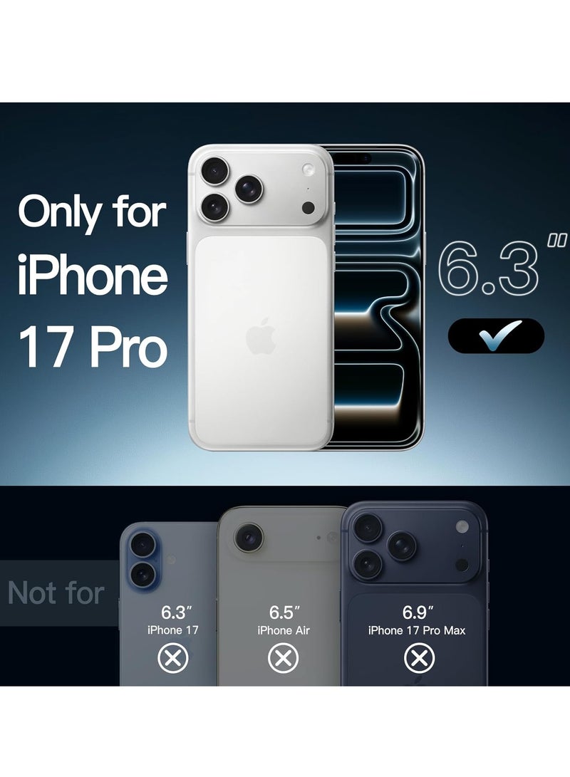 جراب iPhone 17 Pro، غطاء حماية كامل للجسم، ناعم الملمس، مضاد للخدش والصدمات، مع بطانة من الألياف الدقيقة لهاتف iPhone 17 Pro - Image 2