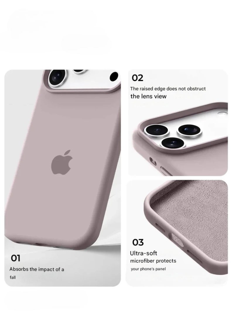 جراب iPhone 17 Pro، غطاء حماية كامل للجسم، ناعم الملمس، مضاد للخدش والصدمات، مع بطانة من الألياف الدقيقة لهاتف iPhone 17 Pro - Image 4