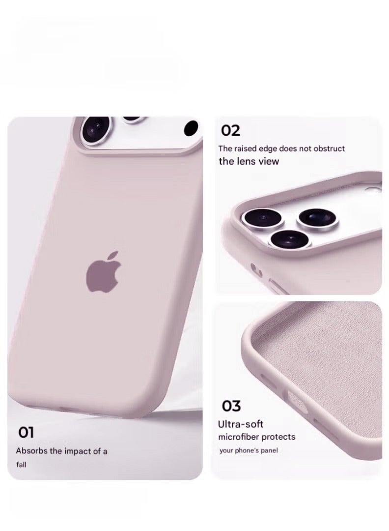 جراب iPhone 17 Pro، غطاء حماية كامل للجسم، ناعم الملمس، مضاد للخدش والصدمات، مع بطانة من الألياف الدقيقة لهاتف iPhone 17 Pro - Image 4