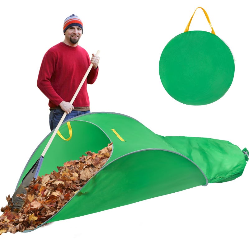 UQM Leaf CollectorExtra Large Portable Pop Up Leaf Bags Foldable Leaf Pick Up Tools Reusable Yard Garden Bags for Leaves Lawn Trash - Image 2