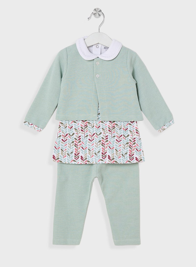 ريبلز مع نمشي اطقم بناتي رضيع 2 قطعة - Image 1