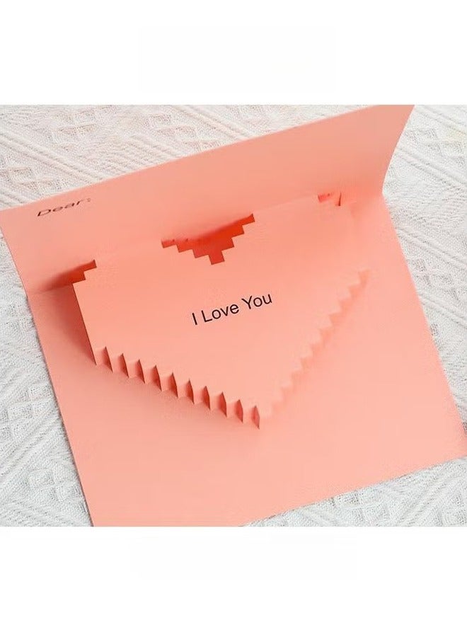HY 3D Pop-up Greeting Card, Romantic Love Cards for Valentine’s Day, Wedding Anniversary Card, Birthday Greeting Cards, Mother’s Day greeting Card - Image 2