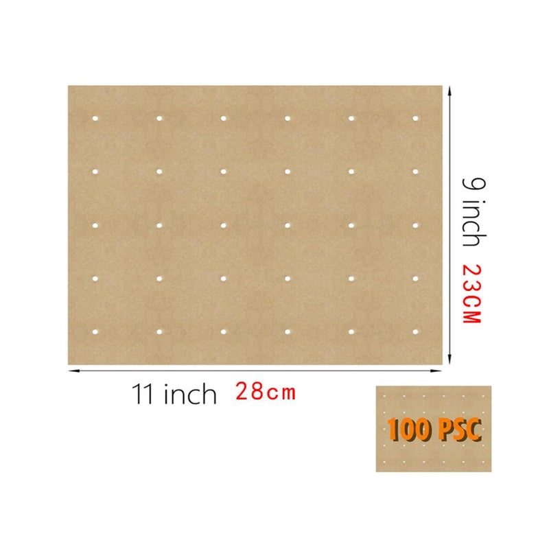 Non Stick Parchment Paper Sheets 23x28cm 100pcs For Air Fryer Baking And Grilling - Image 3