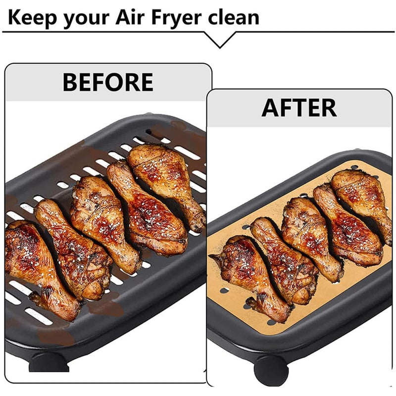 Non Stick Parchment Paper Sheets 23x28cm 100pcs For Air Fryer Baking And Grilling - Image 4