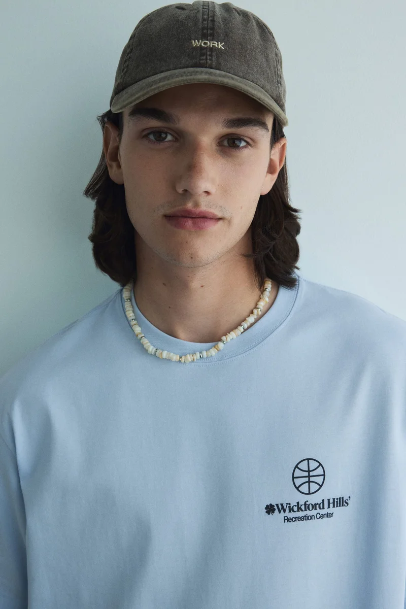 اتش اند ام تي-شيرت بقصة مريحة