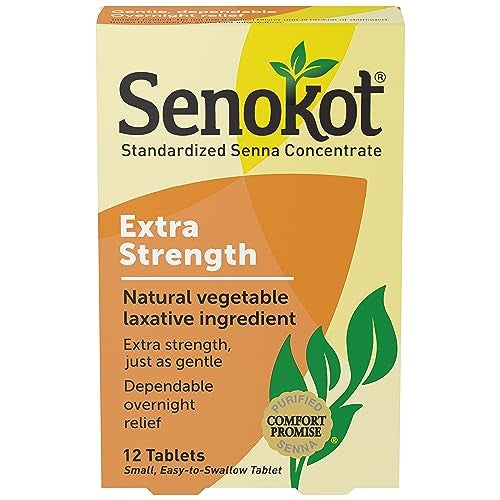 Senokot Extra Strength Natural Vegetable Laxative Ingredient Tablets, Senna Concentrate, Double-strength for Gentle, Overnight Relief From Occasional Constipation, 12 ct - Image 3