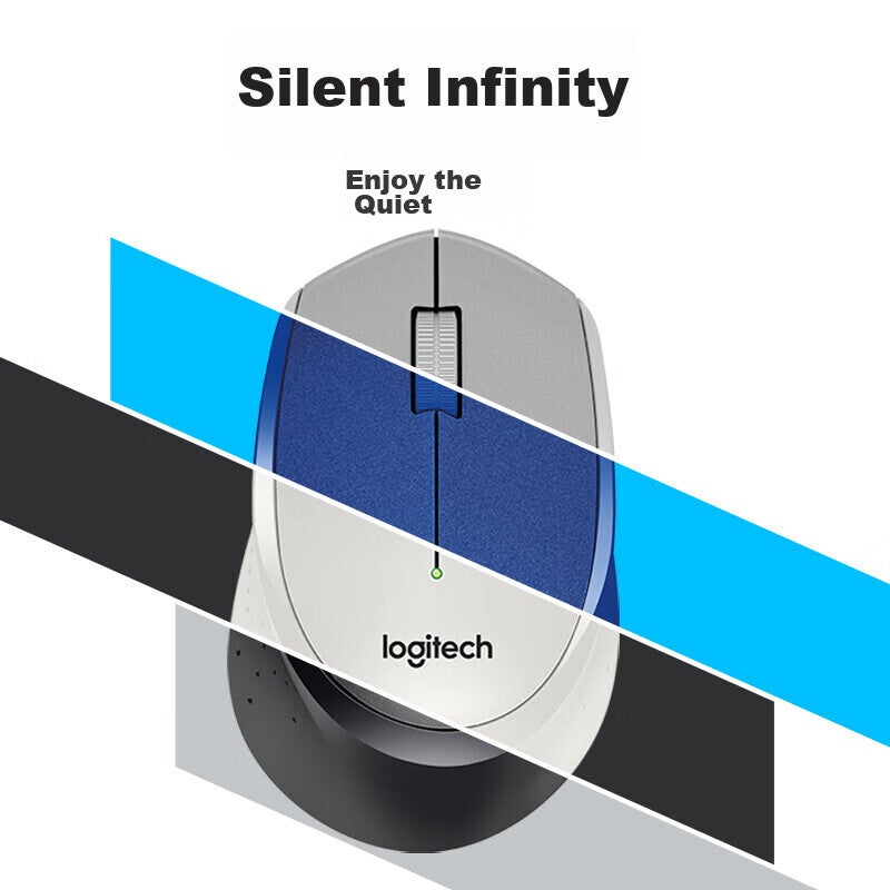Logitech M330 [Enterprise Grade] Wireless Mouse, Silent Mouse, Office Mouse, Right-Handed Mouse with Wireless Nano Receiver, Black [Order Bonus] - Image 3
