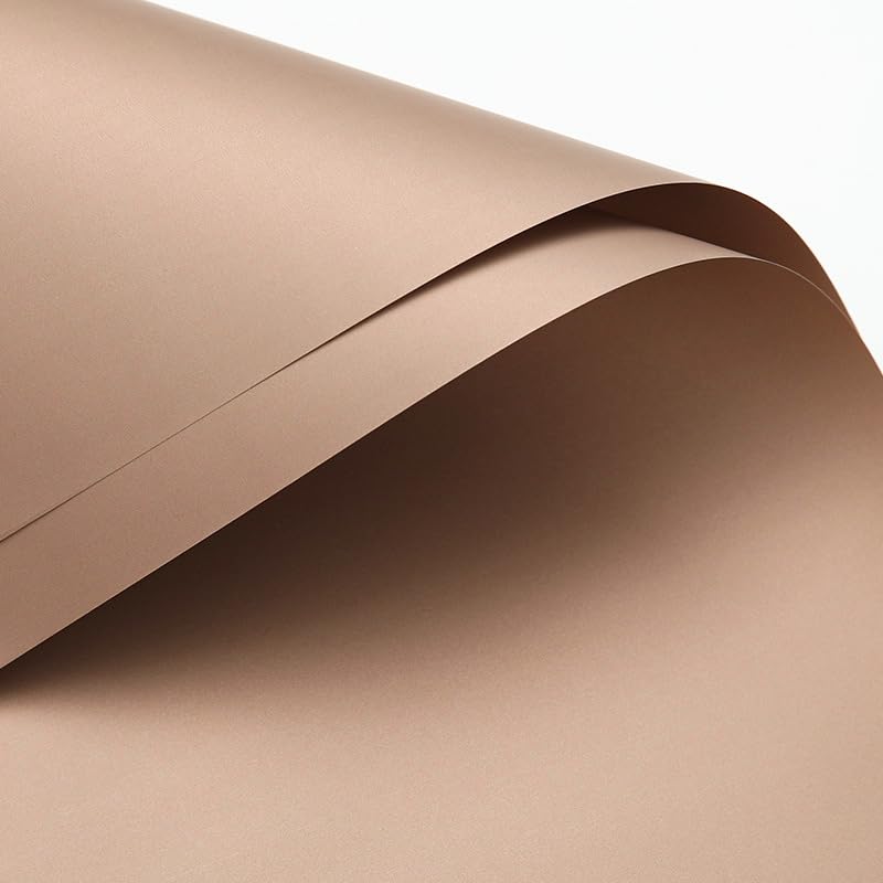 LeZakaa 20 Sheets Flower Wrapping Paper - Waterproof Reversible Floral Bouquet Paper - Brown Design for Valentine's Day, Mother's Day, Parties, Birthdays, Weddings, Baby Shower - Image 5