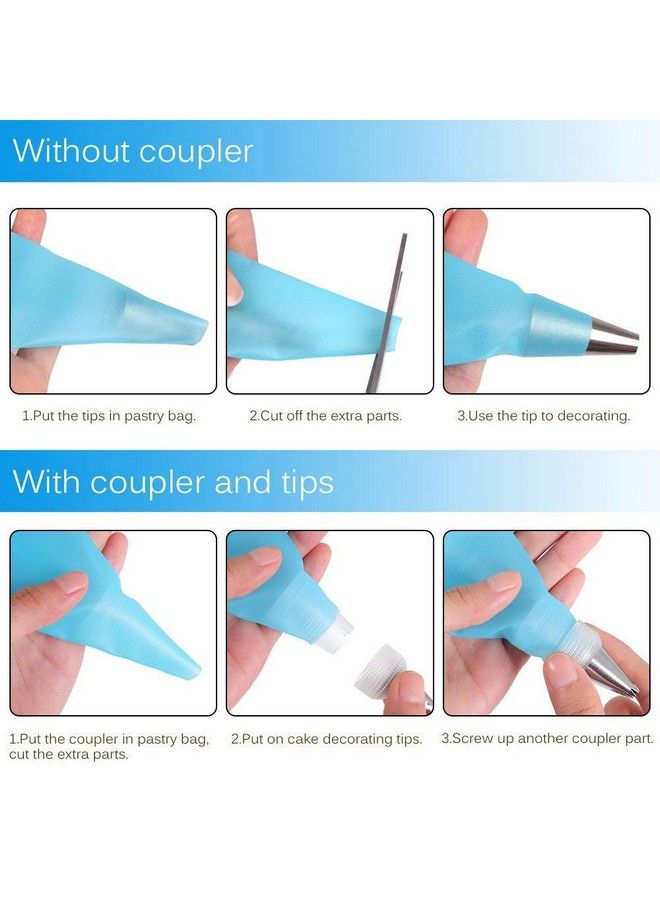 Huayu Cake Decorating Tips And Icing Piping Tips Coupler With 48Pcs Piping Tips Instructions - Image 3