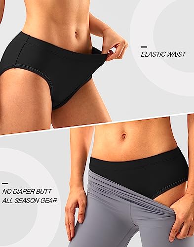 Bikewa Women's 4D Padded Bike Underwear Cycling Bicycle Shorts Mountain Biking Riding Briefs Biker Cycle Spin Undershorts Padding Motorcycle Gear for Women(Black,L) - Image 5