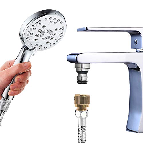 MISSMIN Quick Disconnect Shower Hose to Sink Faucet Snap Adapter, Indoor Faucet Hose Attachment for Bathtub, Bathroom and Kitchen - Image 2