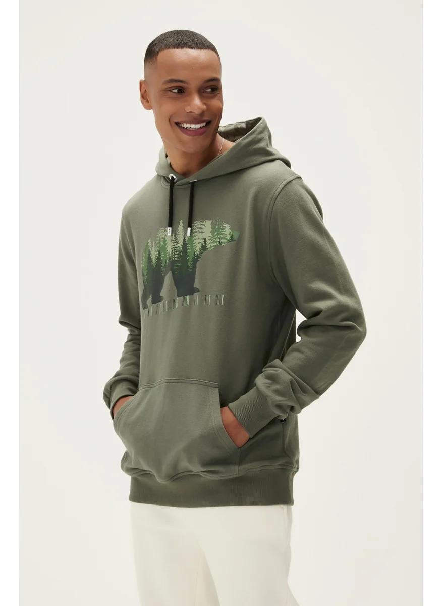 Bad Bear Integrity Hoodie Green Men's Sweatshirt 22.02.12.021-C123