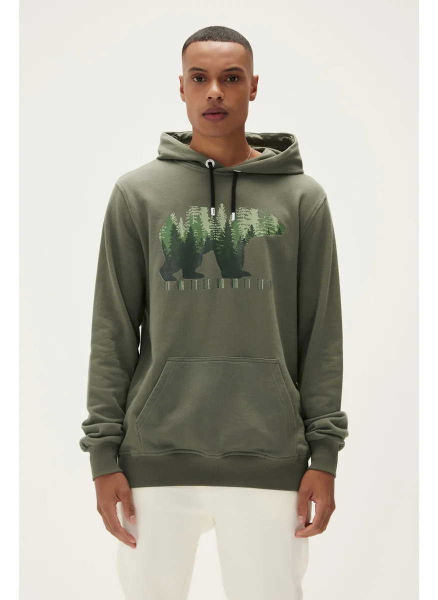 Bad Bear Integrity Hoodie Green Men's Sweatshirt 22.02.12.021-C123