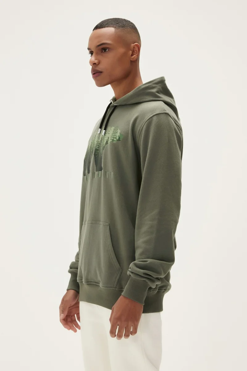 Bad Bear Integrity Hoodie Green Men's Sweatshirt 22.02.12.021-C123