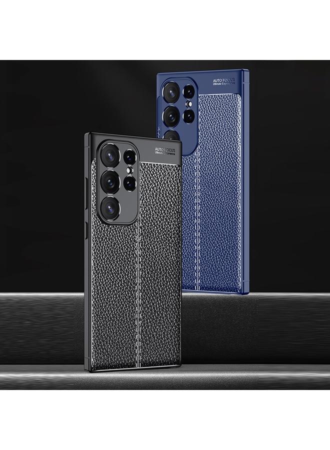 اس-توب جراب لهاتف Samsung Galaxy S24 Ultra 5G مصنوع من مادة TPU المقاومة للصدمات وملمس الليتشي - Image 2