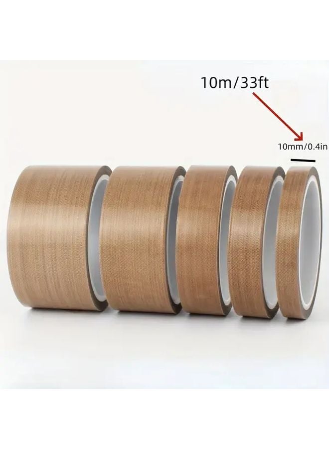 1 Pc 10mm Teflon Tape Low Friction High Temperature Resistant Surface Protection - Image 1