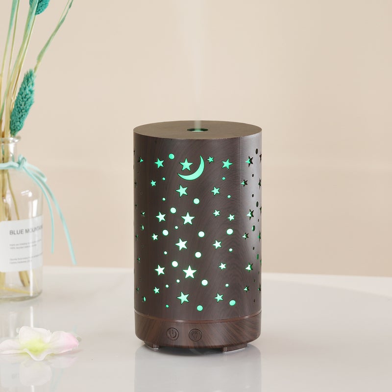 آلة العطر بالموجات فوق الصوتية للتجارة الخارجية مع ضوء ليلي ملون للمنزل وموزع زيت أساسي للزيوت العطرية - Image 4