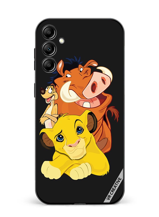 VR CREATIVE Protective Case Cover For Samsung Galaxy A55 Star Cutouts Lion King Group Design Multicolour - Image 1