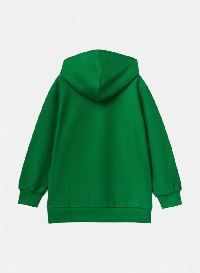 بينيتون سويتر أولاد بسحاب وتطريز - Image 2