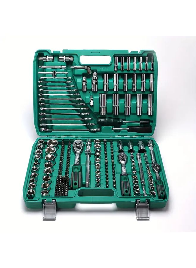 46 Pcs Red Mechanical Tool Socket Set Portable For Complex Repair Work - Image 3